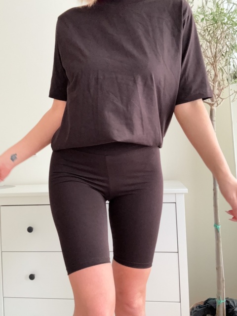 Bawełniany komplet Gabo gorzka czekolada