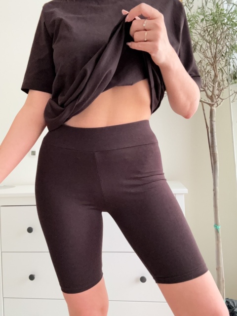 Bawełniany komplet Gabo gorzka czekolada