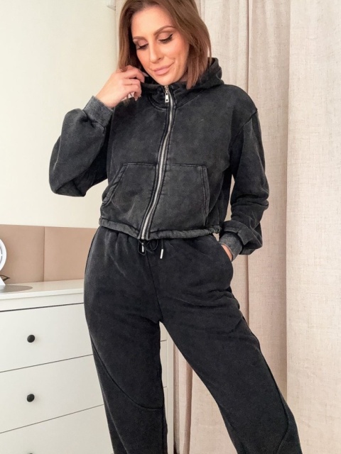 Bawełniany komplet Urban Comfort stone washed black