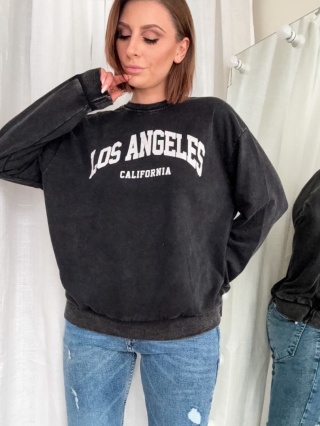 Bluza z bawełny Los Angeles black