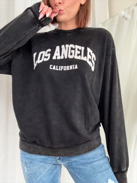 Bluza z bawełny Los Angeles black