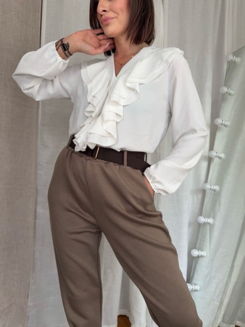 Koszula Ruffle Elegant biała