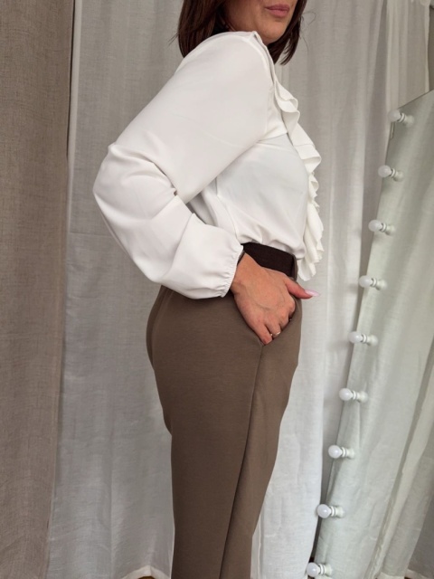 Koszula Ruffle Elegant biała