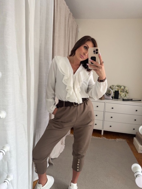 Koszula Ruffle Elegant biała