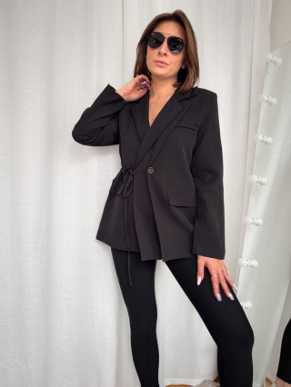Asymetryczna marynarka Modern Boss czarna