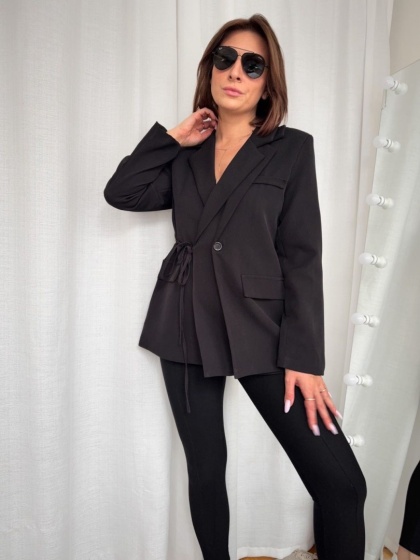 Asymetryczna marynarka Modern Boss czarna