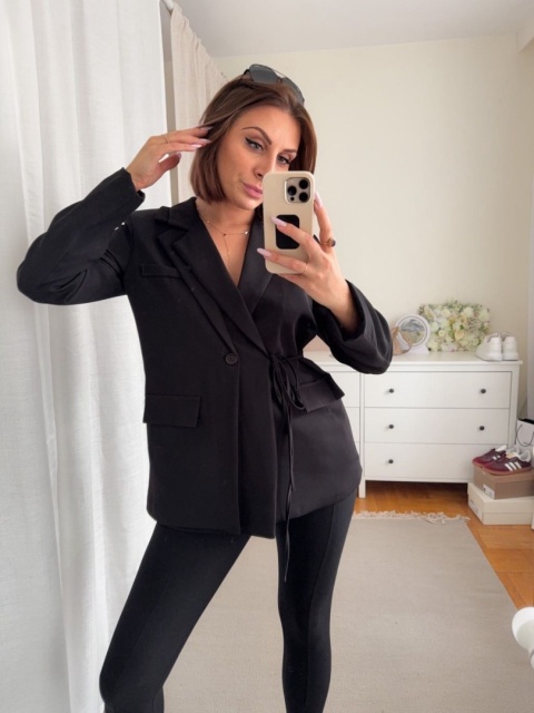 Asymetryczna marynarka Modern Boss czarna