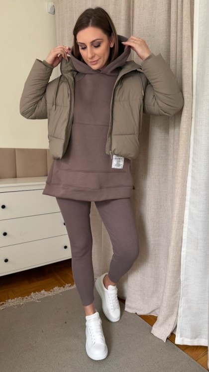 Ciepły komplet Urban Fit Set taupe