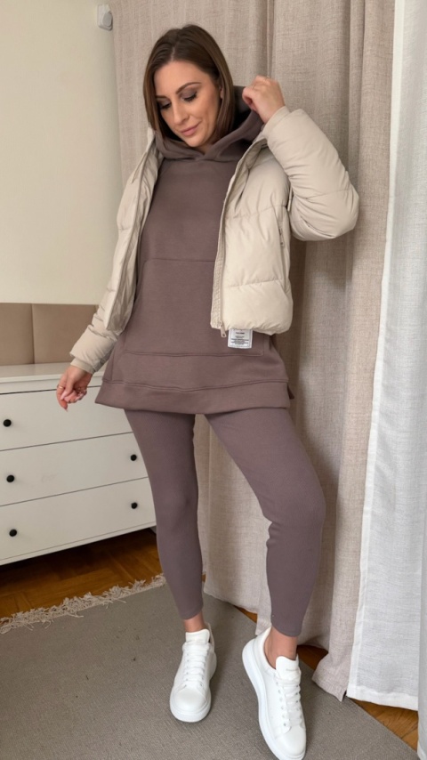 Ciepły komplet Urban Fit Set taupe