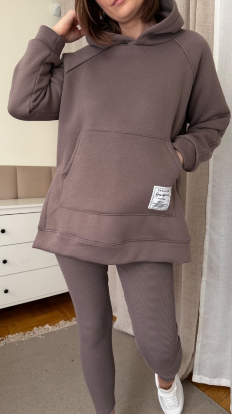 Ciepły komplet Urban Fit Set taupe
