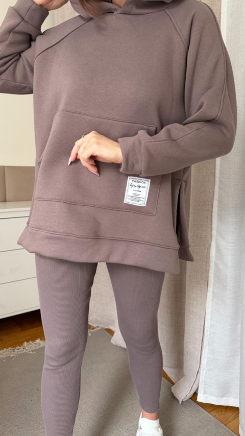 Ciepły komplet Urban Fit Set taupe