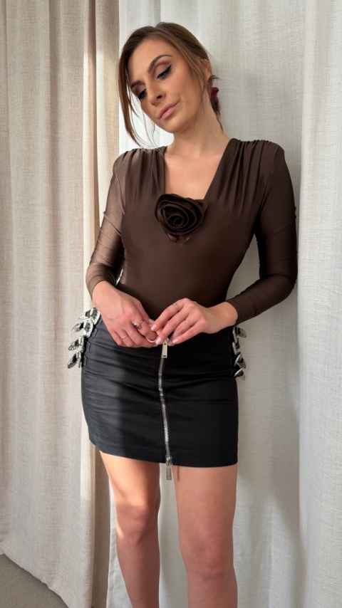 Elastyczne body Rosr Cut-Out czekolada