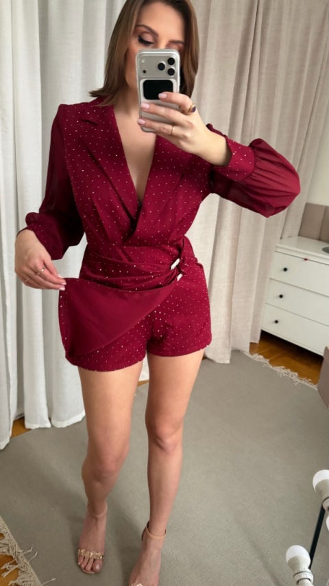 Kombinezon Moonlight Sparkle bordowy