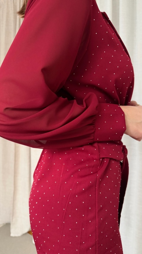 Kombinezon Moonlight Sparkle bordowy