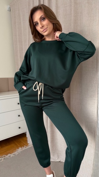 Komplet dresowy Buttery Soft Touch ciemna butelka