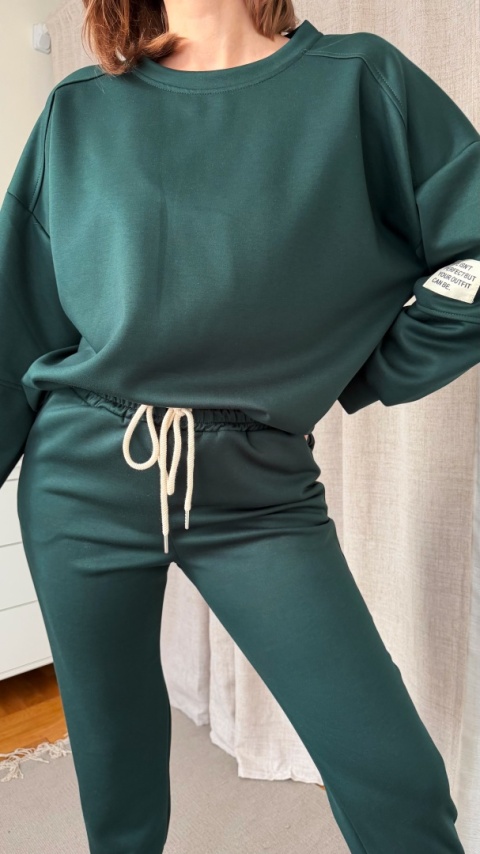 Komplet dresowy Buttery Soft Touch ciemna butelka