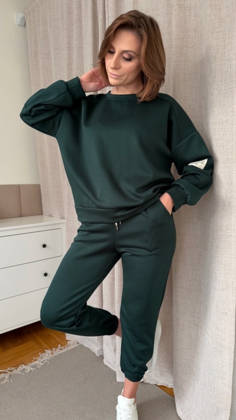 Komplet dresowy Buttery Soft Touch ciemna butelka