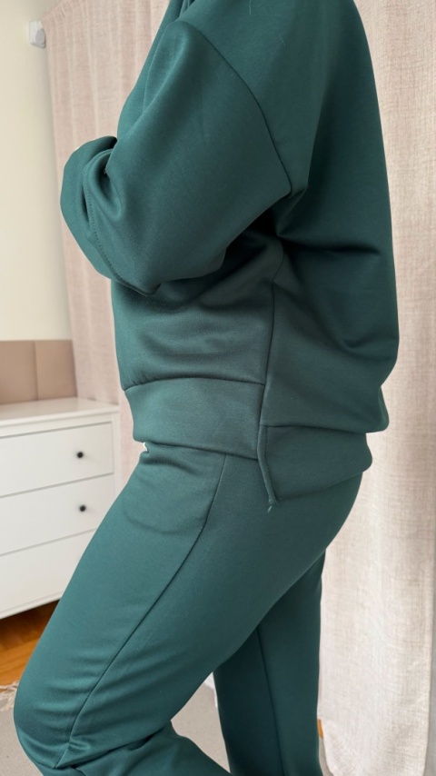 Komplet dresowy Buttery Soft Touch ciemna butelka