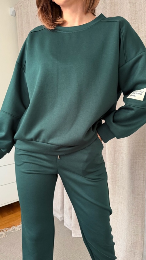 Komplet dresowy Buttery Soft Touch ciemna butelka