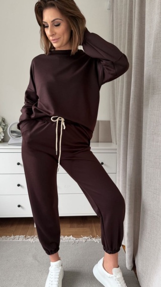 Komplet dresowy Buttery Soft Touch czekoladowy