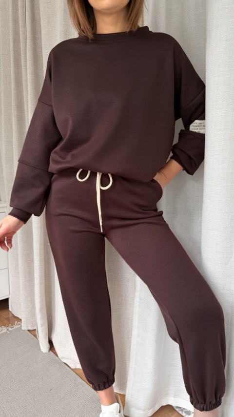 Komplet dresowy Buttery Soft Touch czekoladowy