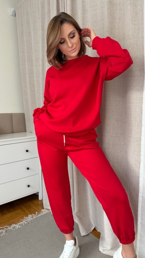 Komplet dresowy Buttery Soft Touch czerwony