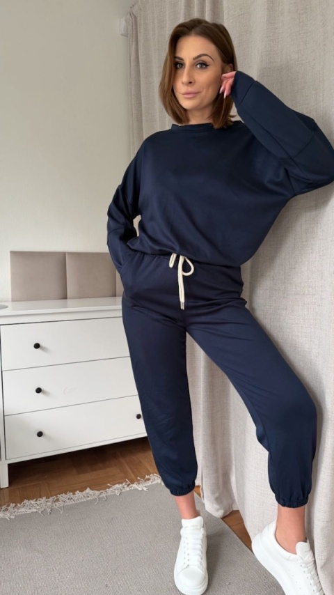 Komplet dresowy Buttery Soft Touch granatowy
