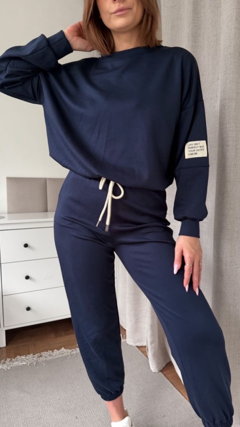 Komplet dresowy Buttery Soft Touch granatowy