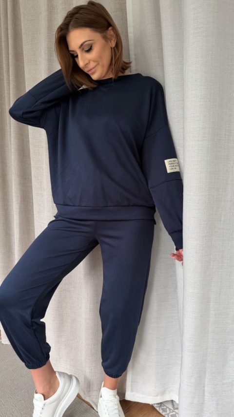 Komplet dresowy Buttery Soft Touch granatowy