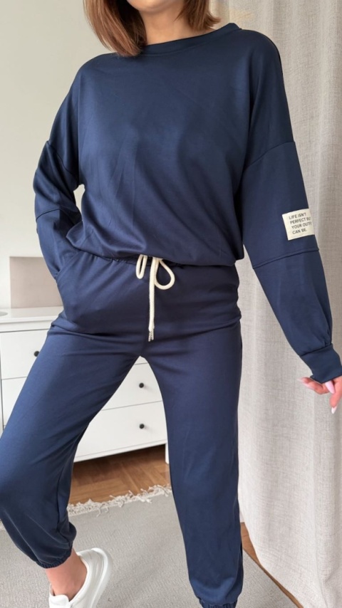 Komplet dresowy Buttery Soft Touch granatowy