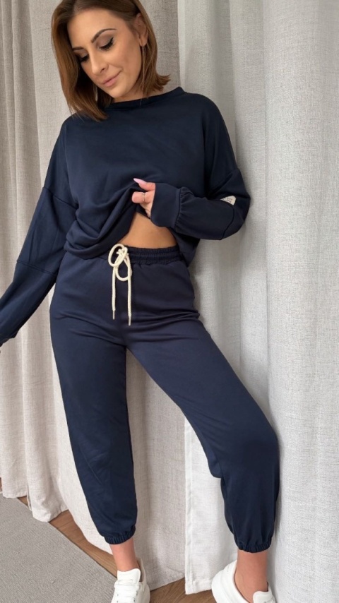 Komplet dresowy Buttery Soft Touch granatowy