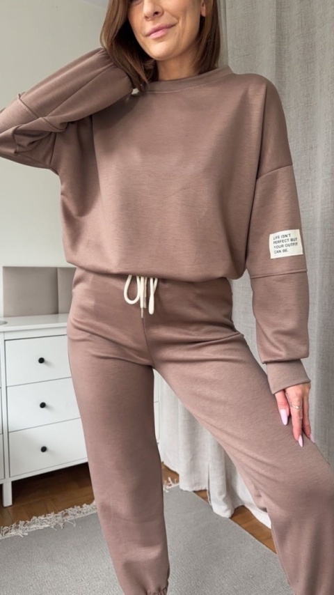 Komplet dresowy Buttery Soft Touch taupe