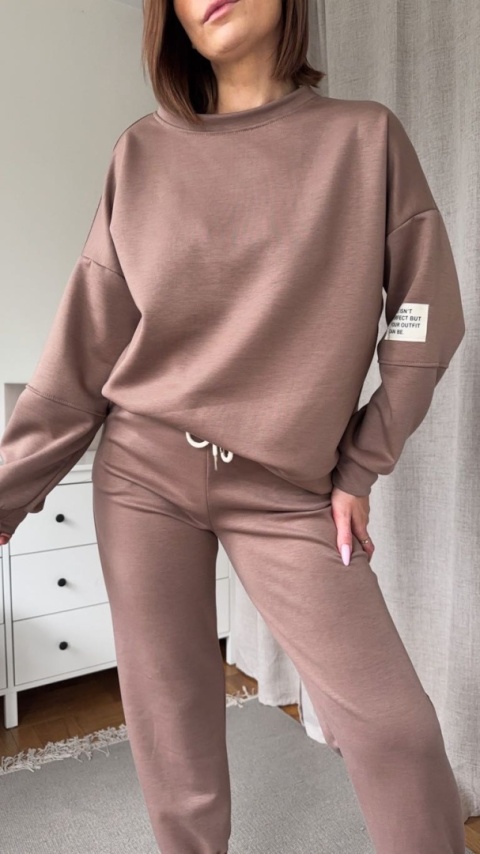 Komplet dresowy Buttery Soft Touch taupe