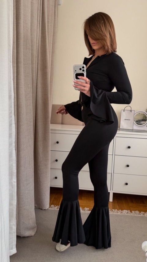 Legginsy z rozszerzanymi nogawkami Luna Flare Pants