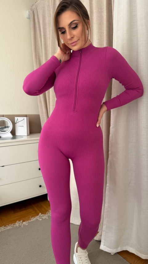 Modelujący kombinezon Sculpt Aura Jumpsuit magenta