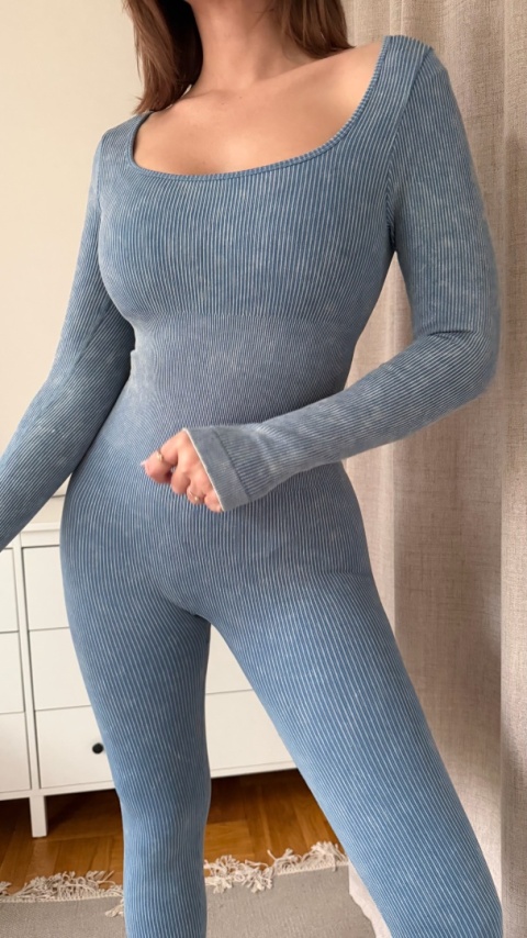 Rzeźbiący kombinezon Mystic Sculpt Bodysuit dust blue 🩵