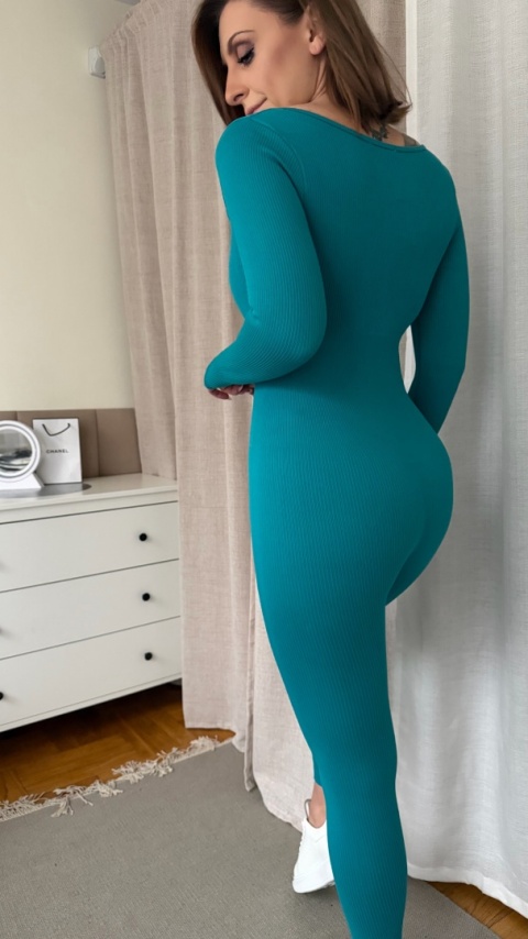 Rzeźbiący kombinezon Mystic Sculpt Bodysuit emerald teal 🦚