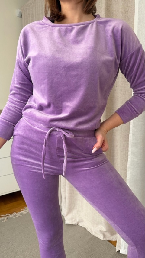 Welurowy zestaw Velvet Soul Set lavender dream