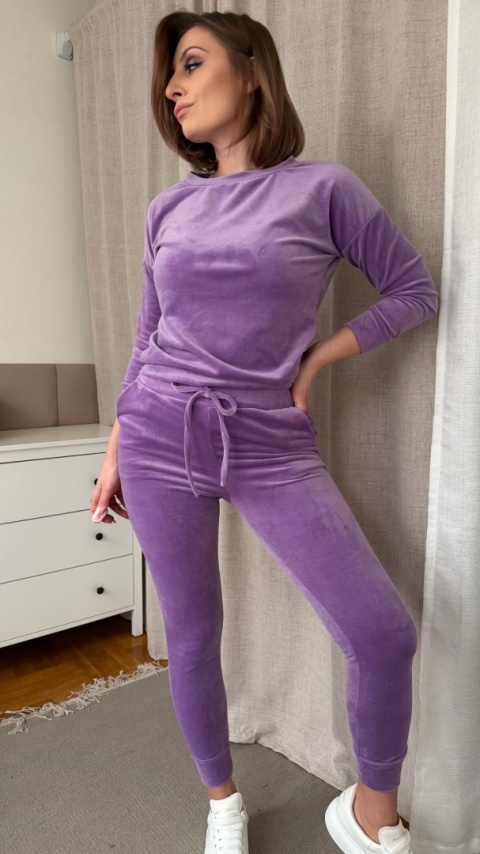Welurowy zestaw Velvet Soul Set lavender dream