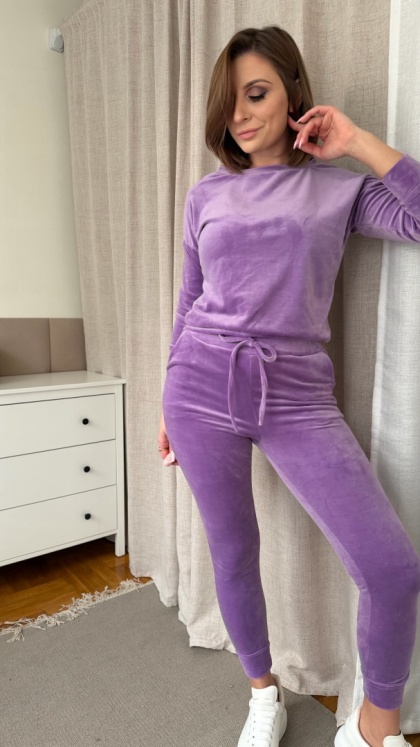 Welurowy zestaw Velvet Soul Set lavender dream