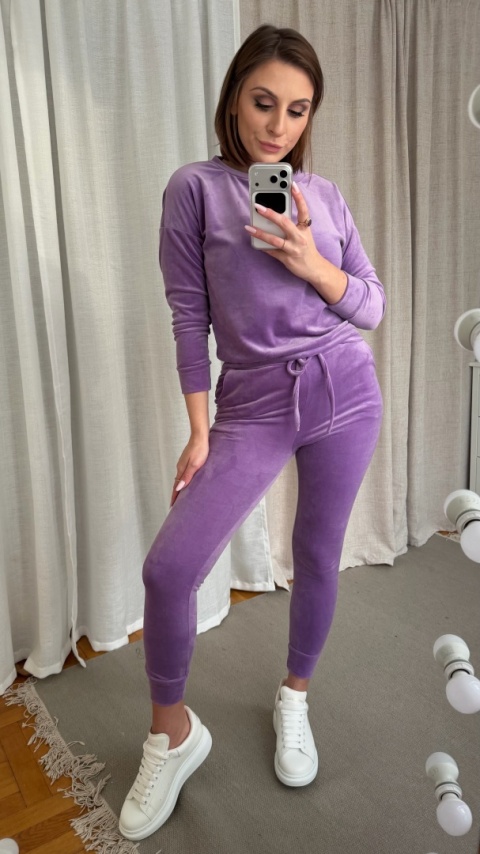 Welurowy zestaw Velvet Soul Set lavender dream