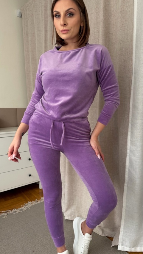 Welurowy zestaw Velvet Soul Set lavender dream