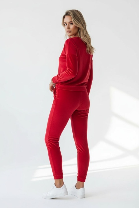 Welurowy komplet Velvet Soul Set czerwony